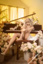 Tsumugi #KH003 155cm D Cup Silicone Sex Doll Sexy Wedding Dress - Image 11